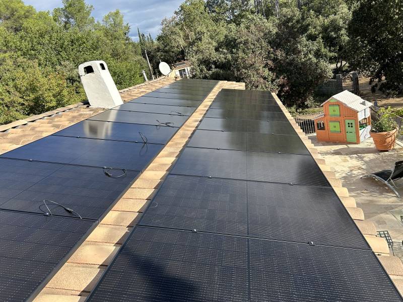 Installation de 9 kWc au luc en provence 