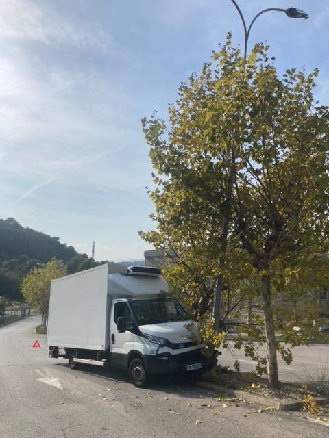 sinistres sur un candelabres  des Alpes maritimes 